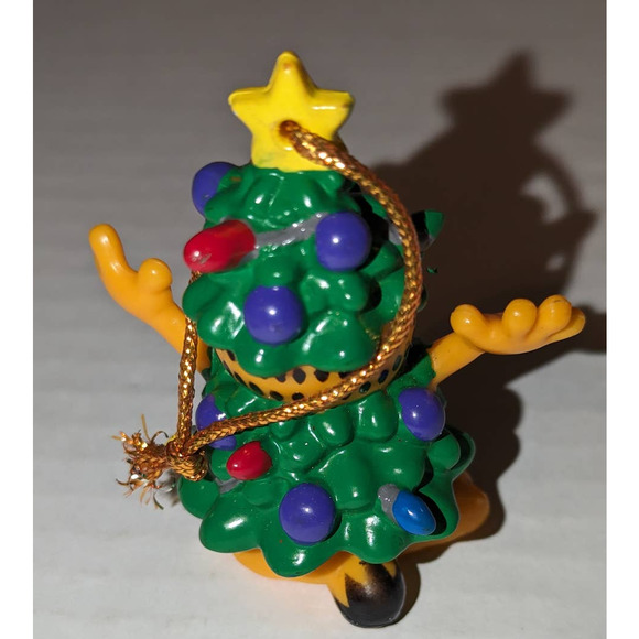 2 Vintage Collectible Garfield Christmas Ornaments Rare Gingerbread Man Tree - Picture 5 of 7